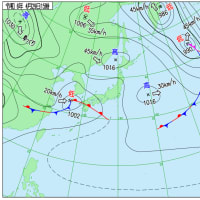 4月29日　アメダスと天気図。