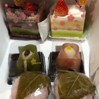 ひな祭りケーキと桜餅