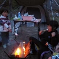 青川峡キャンピングパークでテント泊