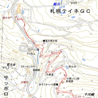 千尺峰のGPSトラック
