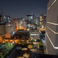 日本テレビ跡地の夜景、麹町付近の