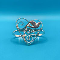 大きなハートのリング double finger ring 