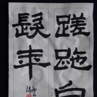 動画で書道を学びましょう！…蹉跎白髪年（隷書編）
