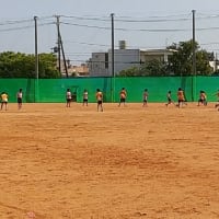 古堅南小でトレーニングマッチ
