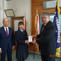 全国大会出場 部活動(テニス部)へ激励金の贈呈