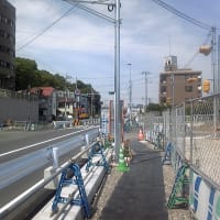 尻手黒川道路の工事状況(2010年5月9日)