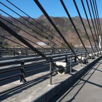 １２月の八ッ場ダム：高台移転した川原湯温泉街内を通り抜けて八ッ場大橋へ　ＰＡＲＴ２