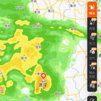 武漢は大雨からの黄砂