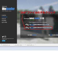 ”WorldEditCUI”を入れる為に"LiteLoader"をインスト