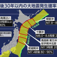 『地震の発生確率』『内陸直下の地震』『海溝型の地震』