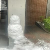 西新宿の雪景色