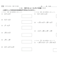 【中３】平方根12_加減１