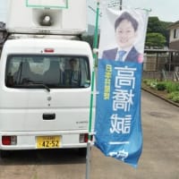 岩瀬地区南飯田で街頭演説8カ所