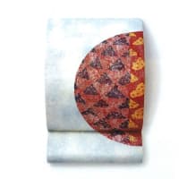 三越「春の染織逸品会」　帯の岩田とガラス作品　於ホテルニューオータニ