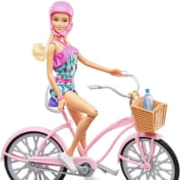 ピンクの自転車バービー　#玩具 #バービー #自転車 #ピンク