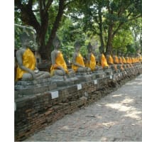 アユタヤでゴー先生に案内されたお寺(２００４年１０月）