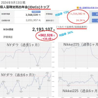 iDeCo(イデコ)、NISAの運用経過公表！（2024年9月）