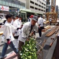 猛暑にめげず、祇園祭の飾りを見に行って来ました-------友人からの投稿です