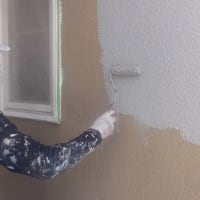 塗装工事川越市木製玄関ドア剥離塗装屋根修理塗装を施工しました