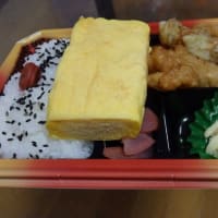 今夜の夕食はお弁当で手抜きです・・・。