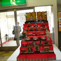 南ヶ丘市民センターに雛飾り