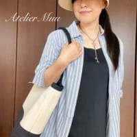 【ハンドメイド販売】アトリエ・むうの遊び場◆メルカリに出品する８号帆布のバッグインバッグ２つ、完成しました！