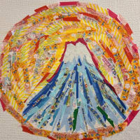 富士山のマステアート（のつもり）