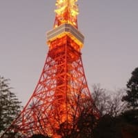 東京タワーの真下から。
