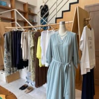 denier  ボートネックリネンドレス