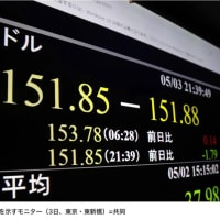 #円、#一時1ドル151円台後半に上昇　#米雇用低調で - #日本経済新聞