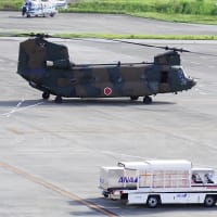 【拡散願います】【補足】石垣空港で陸自ＣＨ－47ＪＡが荷下ろししていた（20240728ー③）