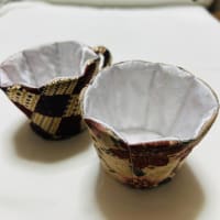 布のコーヒーカップ