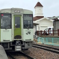 JRグループで最も高い所にある駅にて