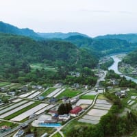 令和7年度古坂区村政懇談会＆脱炭素事業打合せ＆下生坂上空からの風景