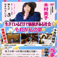 木村英子氏に投票よろしくお願いします。