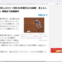 大谷翔平、日本人メジャー初の30本塁打＆30盗塁　史上６人目「40−40」偉業まで射程圏内  2024/08/12 11:00日刊スポーツ