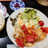 なすのはさみ揚げ・トマトおろし