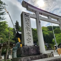 温泉から諏訪大社と北斗神社