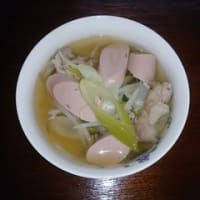 魚肉ソーセージスープ
