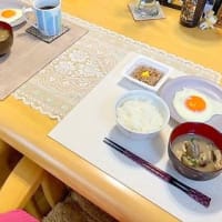 採れたて野菜で朝食😊
