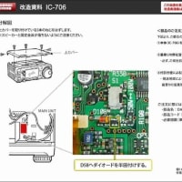 ICOM IC-706MKⅡGの7MHzの拡大、あれ 拡大済みのLOT.だった