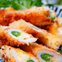 サーモンのお刺身＆グリーンピースと釜揚げしらすの炊き込みご飯