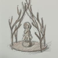 小さな仏像のための飾り台