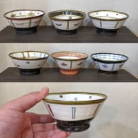 加藤淳さん　今月2回目の新入荷の陶器の飯茶碗、丸マグ　箸置き