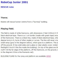 RoboCup Junior 2001 RESCUE rules