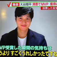 大谷翔平選手の満票でのMVPと国民栄誉賞の辞退について