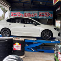 7/3 Thu WRXくんタイヤ交換