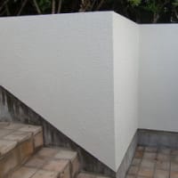 外壁塗り直し：ポスト周り内側
