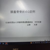 9月8日の京都の接骨院の会の勉強会の続き・・・