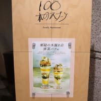 東京都現代美術館、100本のスプーン で抹茶のパフェを食べました。